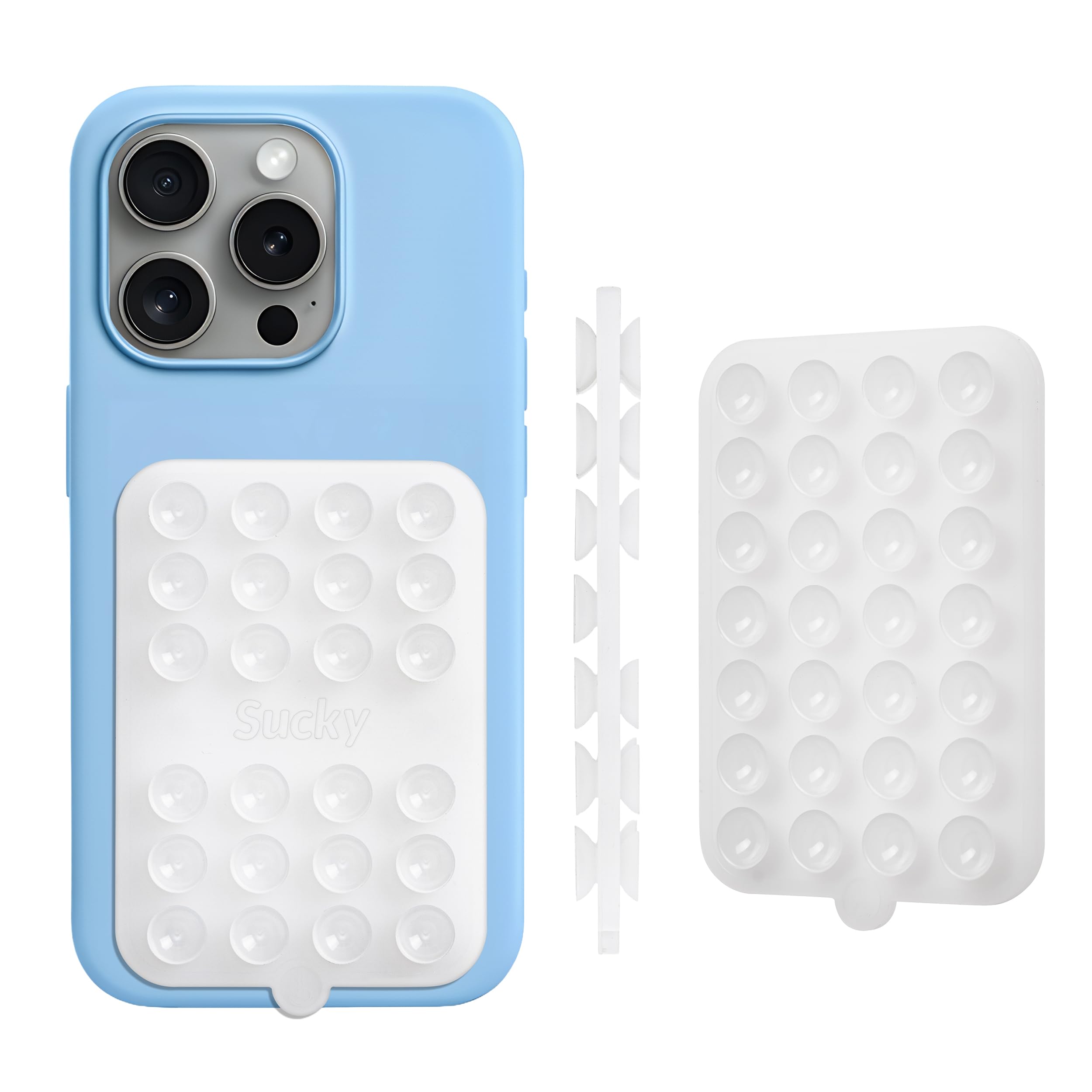 Sucky Double Sided Suction Phone Octo Cup Buddy Mount - Anti-Slip Holder, Hands-Free Phone Accessory For Iphone And Android - St